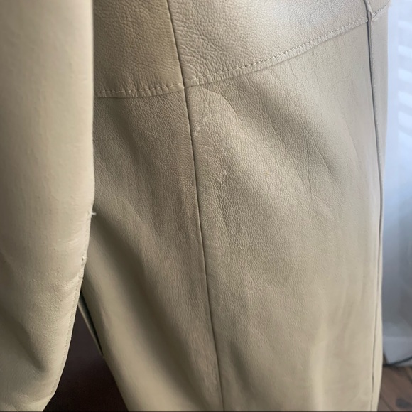 Inc tan leather jacket - Picture 7 of 13